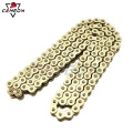 Motorcycle general oil-sealed chain 520V X120 / 525V X120 / 530V X120 transmission chain gold (with O-ring)