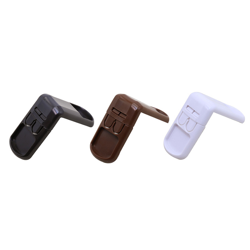 4pcs 90° Right Angle Drawer Cabinet Corner Lock For Children Baby Safety Kids Safety Plastic Safety Cabinet Lock
