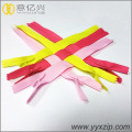 Various Color Custom Beautiful Nylon Invisible zipper