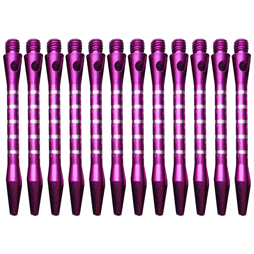 12Pcs Aluminum Alloy Throwing Darts Tail 2BA Shafts Stems Standard Thread Accessories Outdoor Sports Tail Harrows Throwing Toy