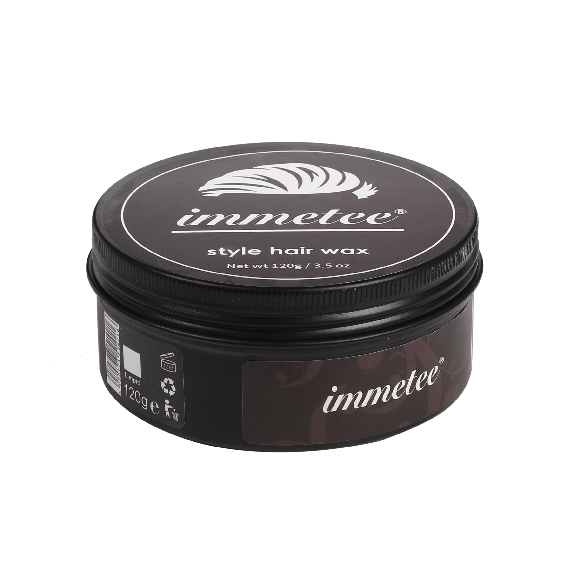 IMMETEE New Product Hair Color Wax For Men&Women Hair Styling Transparent Hair Styling Wax/White 120g*2
