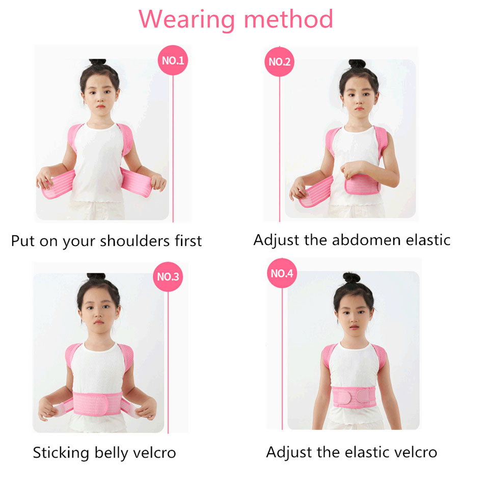 Children Adjustable Posture Corrector Back Support Belt Kids Orthopedic Corset For Kids Spine Back Lumbar Shoulder Braces Health