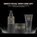 3Pcs/lot Anti Aging Daily Skincare Set For Men Cleanser Toner Cream Moisturizing Oil-control Shrink Pores Anti Wrinkle Face Care