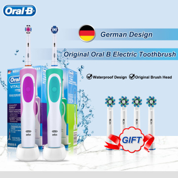 Oral B Electric Toothbrush 2D Clean Rotating Rechargeable Toothbrush Teeth With 2 Minutes Timer Replaceable Clean Brush Heads