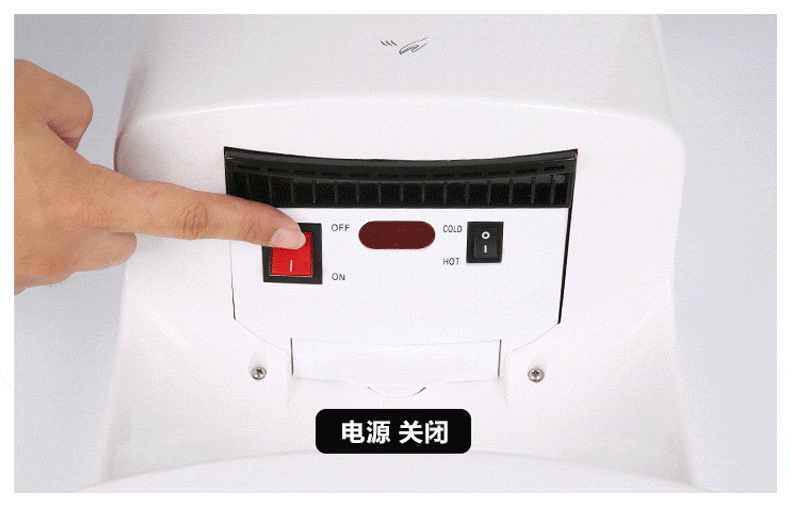 AOSHA Hand Dryer 1000W Hot and Cold Air Full Automatic Sensing Hand Drying Machine Bathroom Restroom Hotel Electric Hand Dryer