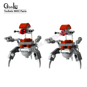 2Pcs/lot Star Plan Droideka Destroyer Droids Clone Troopers Figures Space Wars MOC Building Blocks Bricks Toys Christmas Gifts