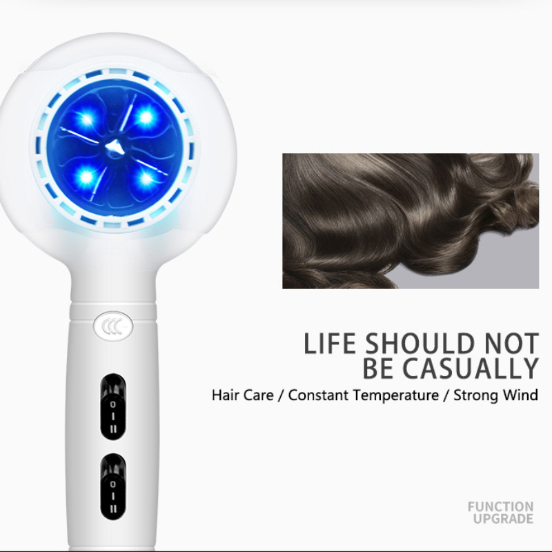 CCCIST Professional Blu-ray Strong Power Hair Dryer for Hairdressing Barber Salon Tools Family Blow Dryer Low Hairdryer 220-240V
