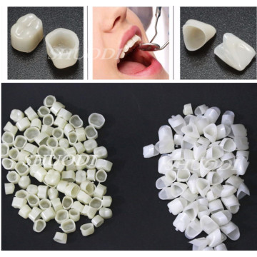 2 Bags Dental Temporary Crowns Teeth Polycarbonate Cap Veneer Crown Acrylic Denture ( Approximate 100 pcs per bag)