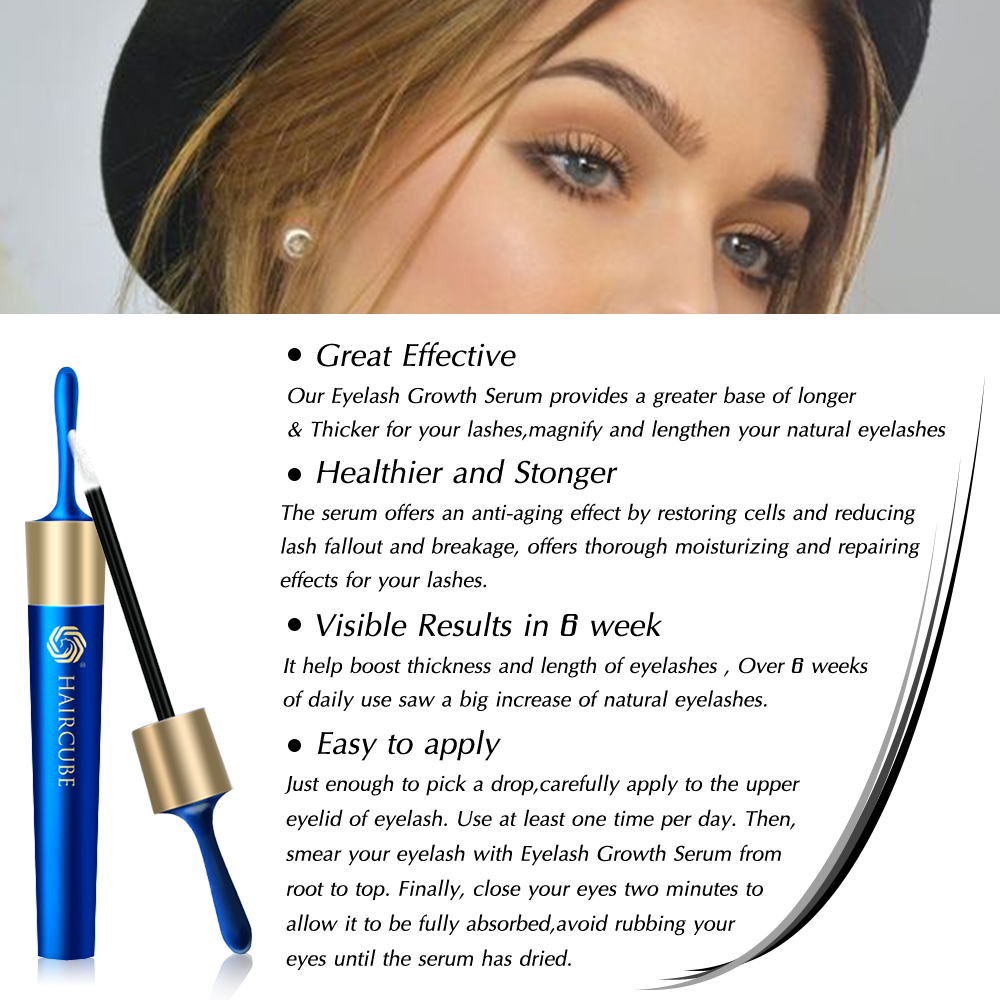 Eyelash Serum Growth Eyelash and Eyebrow Nourishing Essence Growth Eyelash Roots for Long and Curly Thick and Lengthening