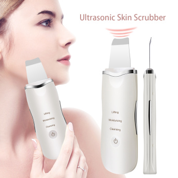 Professional Ultrasonic Facial Skin Scrubber Ion Deep Face Cleaning Peeling Rechargeable Skin Care Device Beauty Lifting Machine