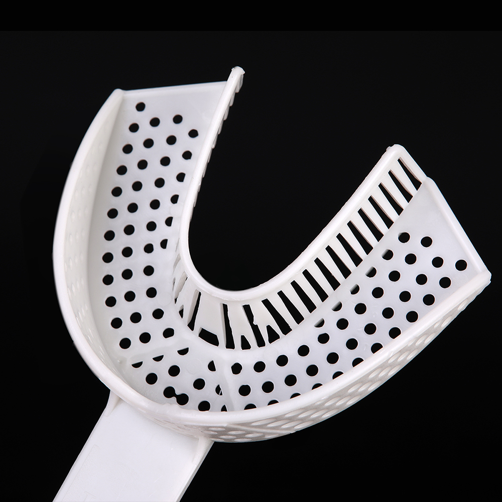 10Pcs Mayitr Dental Impression Trays Plastic Materials Teeth Holder Dental Central Supply For Dentist Tools