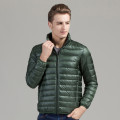 QUANBO High Quality 90% White Duck Down Ultra Thin Down Jacket 2019 New Autumn Winter Men's Stand Collar Windproof Warm Jacket