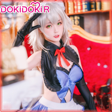 DokiDoki-R Game FGO Jeanne d'Arc Alter Cosplay Maid Costume Women Fate Grand Order Cosplay Jeanne d'Arc AlterCostume Halloween