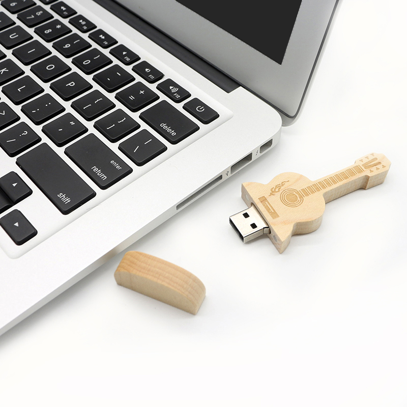 USB stick pendrive16gb 32gb guitar usb flash drive 8gb cute wooden guitar cle usb флешка 2.0 usb flash for computer laptop