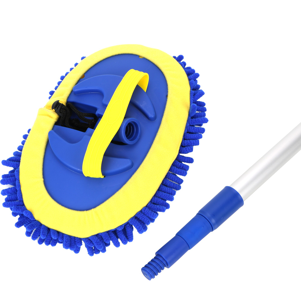LEEPEE Car Wash Brush Cleaning Tools Mop Telescoping Long Handle Car Chenille Broom Auto Accessories