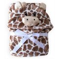 100cm Cute Baby Hooded Bathrobe Soft Infant Newborn Baby Cartoon Giraffe Bear Shaped Towel Blanket Baby Bath Towel Washcloth