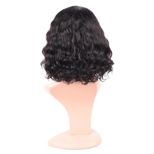 NEW FASHION 100% HUMAN HAIR NATURAL COLOR SWISS LACE WIG