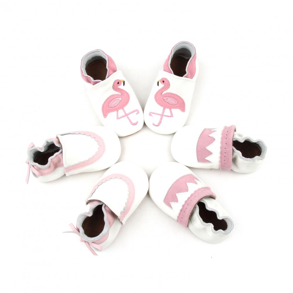 Fancy Comfortable Newborn Baby Girl Soft Leather Shoes