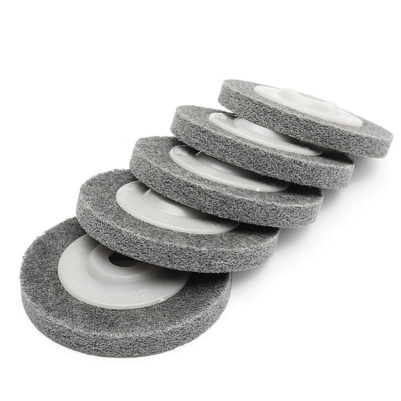 5pcs 4 Inch Fiber Polishing Sanding Discs Set 100mm Metal Wood Buffing Wheel Pads