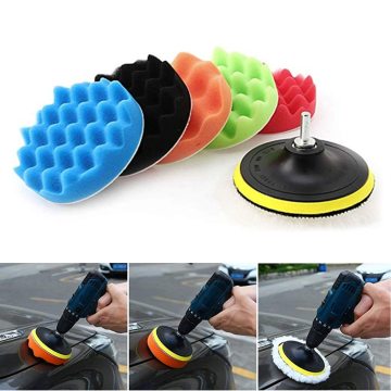 8PCS Buffing Pad Set Car Beauty Waxing Polishing Tool Auto Car Polishing Pad Kit for Car Polisher Sponge Wheel Power Tools