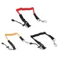 Rowing Boat Elastic Paddle Leash Kayak Accessories Fishing Canoe Rope Coiled Cord Lanyard Rod Tie Safety Kayak Surfing Surf E5G7