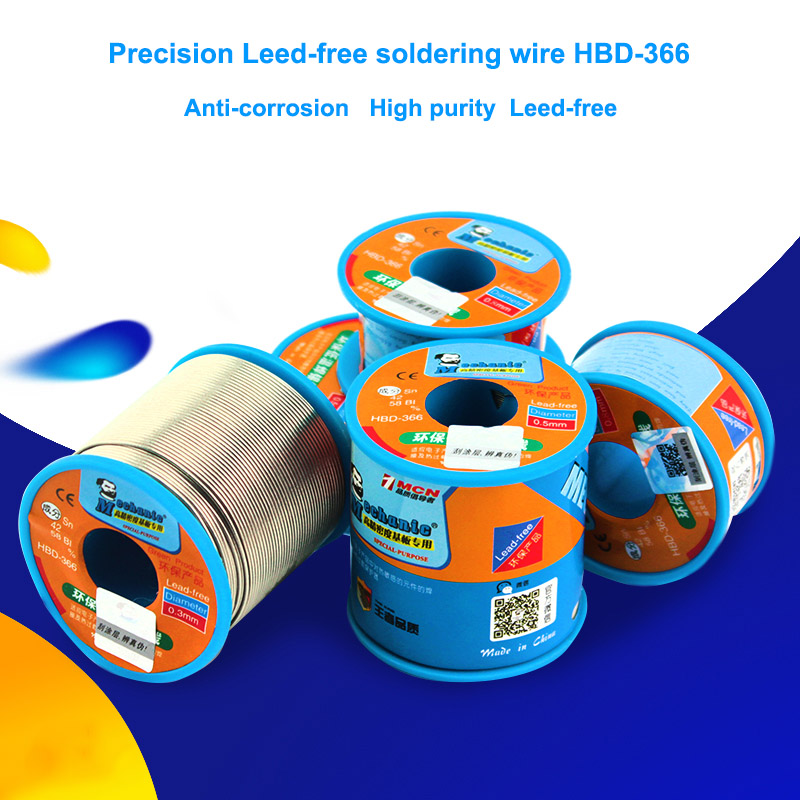 MECHANIC 40g sn42% Bi58% Lead-free Low Temperature Solder Wire 0.3/0.4/0.5/0.6mm/0.8mm Melting Point 210 Degrees Welding