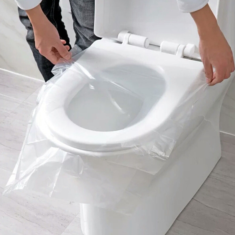 150 Pcs Portable Disposable Toilet Seat Cover Safety Travel Bathroom Toilet Paper Pad Bathroom Accessories