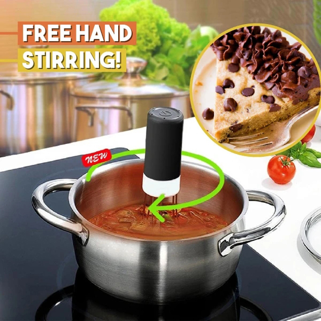 Automatic Hands Free Paste Robotic Cordless Stirrer / Stir Soup Chocolate Mar#30