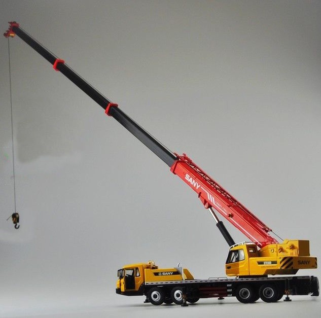 Original Diecast 1: 43 STC500 50ton metal Engineering mechanical mobile truck Crane model for gift
