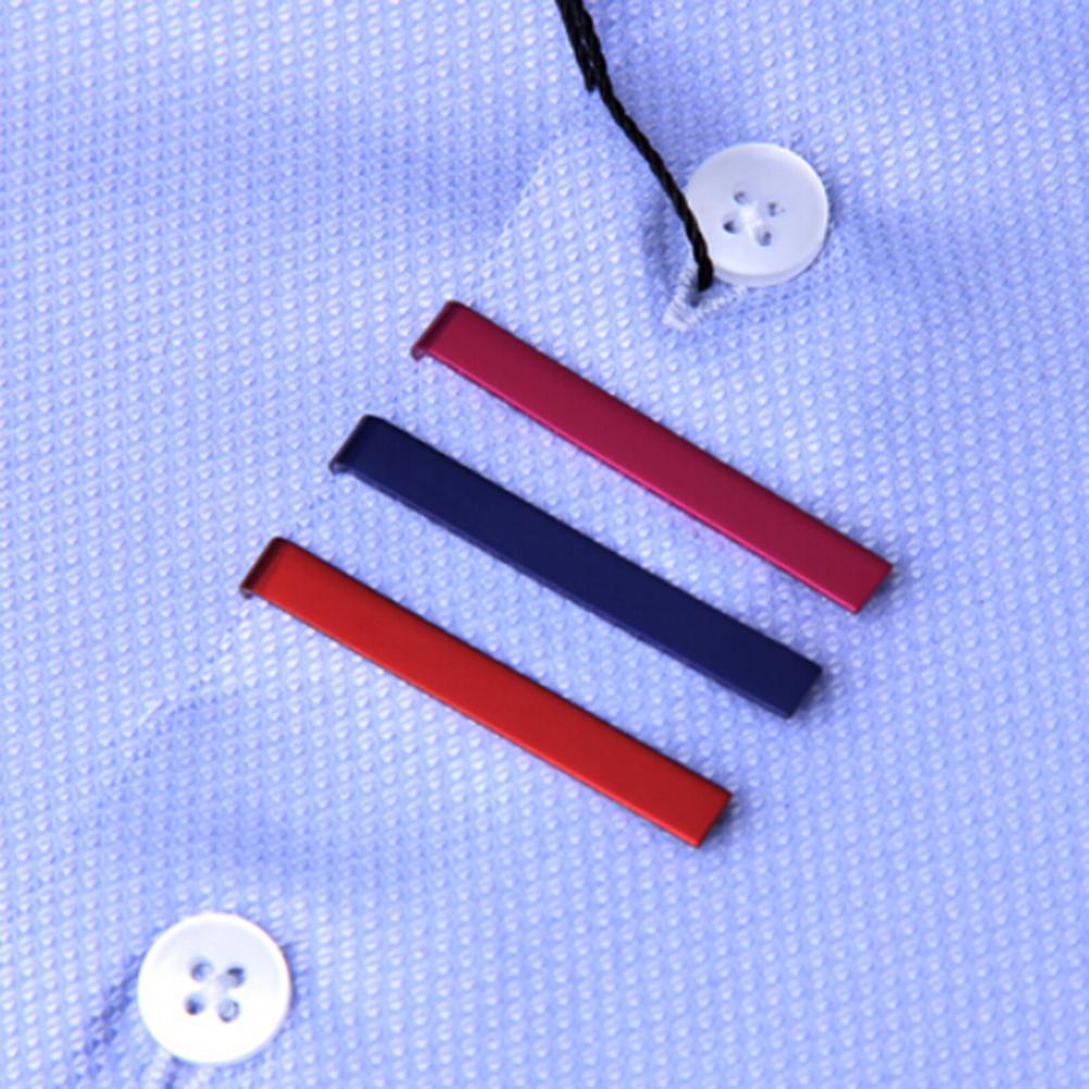 Hot Sale 1Pcs 4 CM Men Boy Clasp Pin Shiny Plain Solid Stainless Steel Tie Clip Bar Men's Clothing Accessories