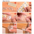 5pcs/lot Rubber Ball Transparent L Shape Baby Safety Silicone Corner Protector Kids Soft Clear Table Desk Edge Corner Guards