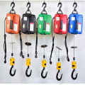 500KG 7.6M Portable electric winch hand winch traction block electric steel wire rope lifting hoist towing rope