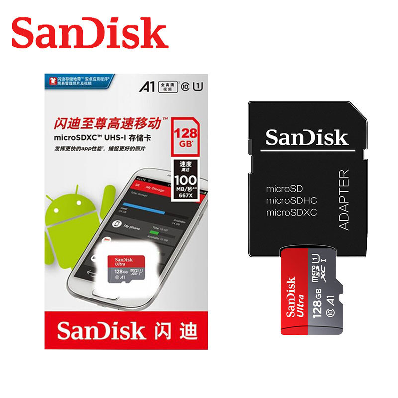 Sandisk Ultra Micro SD 64GB 128GB 256GB 400GB 16G 32GB Micro SD Card SD/TF Flash Card Memory Card 32 64 128 gb microSD for Phone