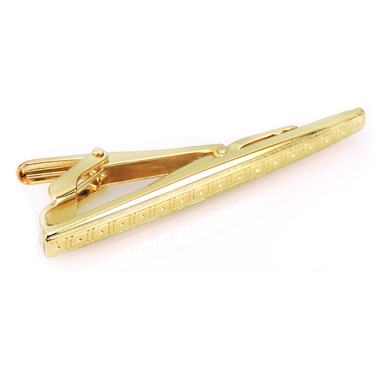 High quality French tie clip Hand grinding and drawing smooth tie pin gold silvery black Men's Suit Business Metal Necktie Bar