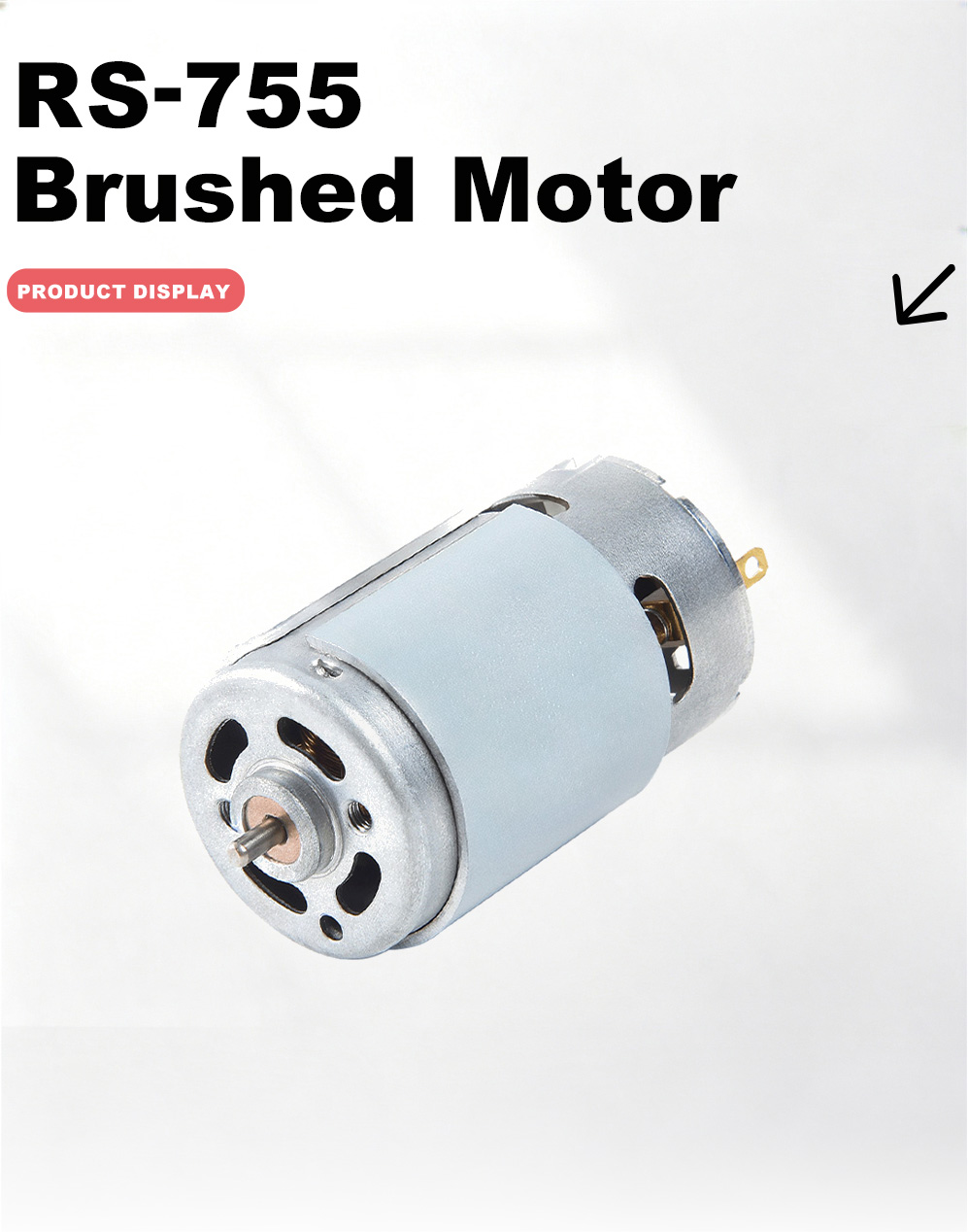 755 Brushed DC Motor-2x