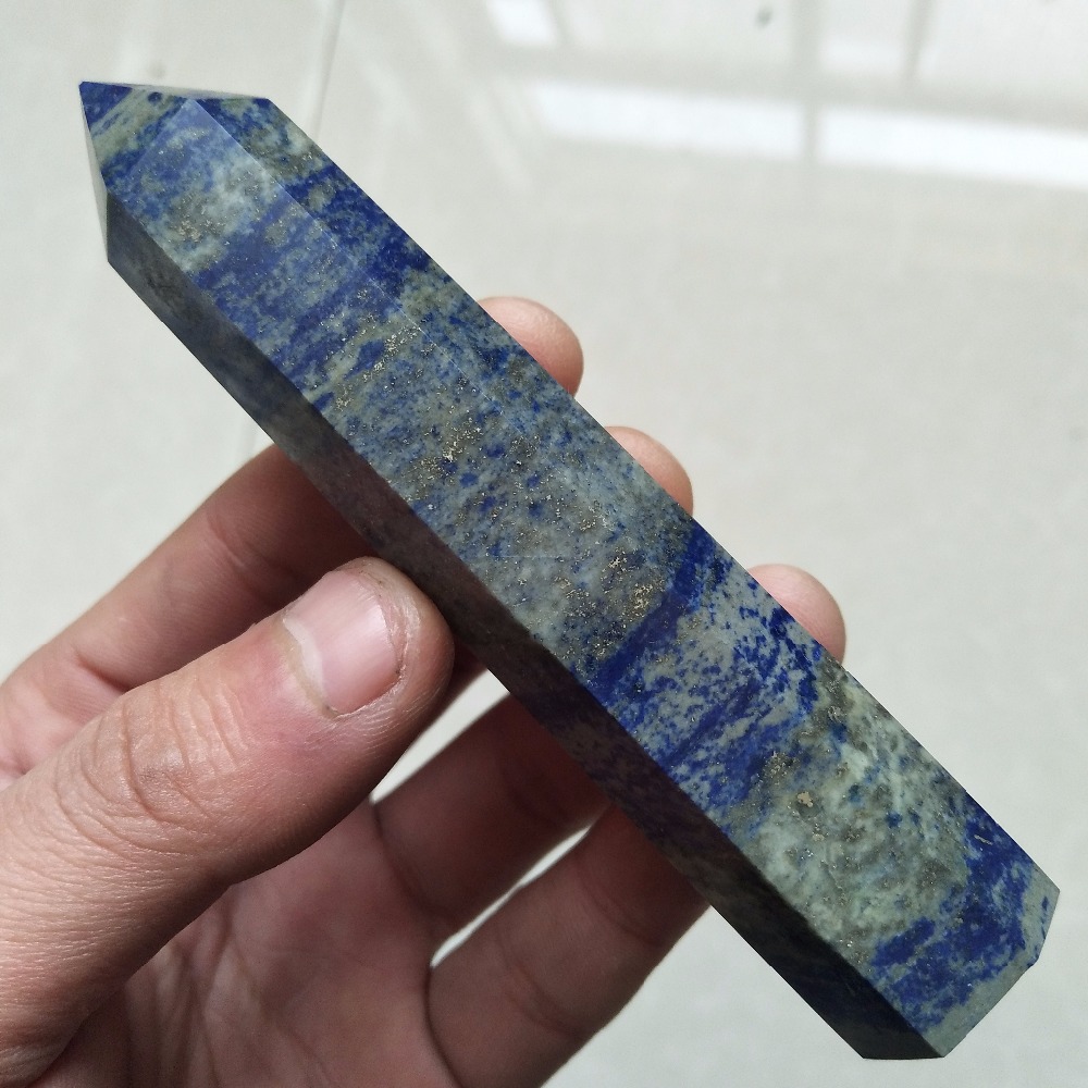 100/120mm natural lapis lazuli wand point Chakra stones and healing crystals obelisk