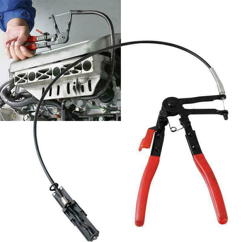 Flexible Wire Long Reach Hose Clamp Pliers for Fuel Oil Water Hose Auto Tool for Fuel, Oil and Water Hoses