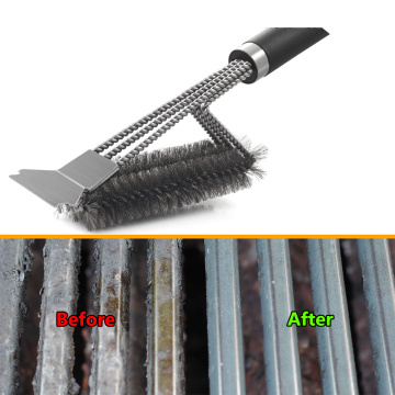 Grill Brush Scraper Best BBQ Cleaner Perfect Tool Stainless Steel Ideal Barbecue Accessories Cleaning Brush Best Tools Types