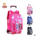 kid School Backpack On wheels Trolley School backpack bag for girls kid's luggage Rolling Bag Children wheeled Backpack for kids