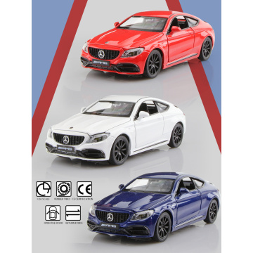 Gifts For Children C63S 1:32 Alloy Car Sounds And Light RMZ city Simulation Exquisite Diecasts Toy Vehicles Collection Model