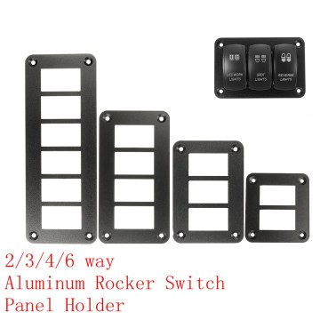 2/3/4/5/6 Way Aluminum Rocker Switch Panel Housing Holder FOR ARB Carling Narva Boat Type Auto Parts Switches Parts