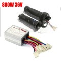 TDPRO Motorcycle 36V 800W Motor Brush Controller Speed Throttle & Twist Grip for Electric Bicycle Scooter ATV Buggy Bike Go Kart