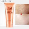 LAIKOU Snail Facial Cleanser Snail Nutrition Essence Multi Effects Face Wash Anti Aging Mild Exfoliating Gel Deep Pore Cleansing