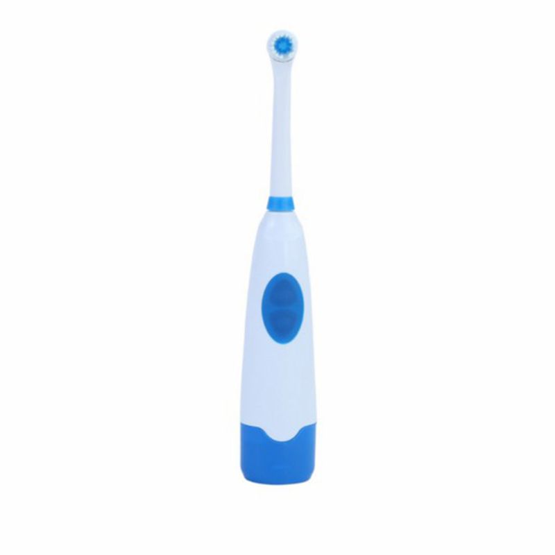 Rotary Electric Toothbrush Heads Set Battery Operated Automatic Non-Rechargeable Waterproof Oral Hygiene Brush Kit