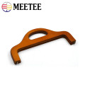 Meetee 1pc 15.5*30cm Bag Wood Frame Handle Antique Kiss Clasp Purse Frames DIY Bag Decoration Handle Buckles Accessories ZK755