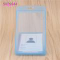 Transparent plastic card sleeve ID Badge Case Clear Bank Credit Card Badge Holder Accessories Reels Key Ring Chain Clips