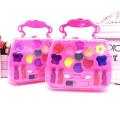 Princess Makeup Set For Kids Cosmetic Girls Gift Kit Eyeshadow Lip Gloss Blushes Girl Carrying Box Play House Toy