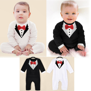 2018 Fashion Baby Romper Newborn rompers Baby Boy Girl gentleman Romper Long Sleeve Infant Jumpsuits Soft Cotton Baby Clothes