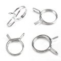 100pcs Double Wire Clamp Hoop Hand Grip Spring Clamp Car Motorcycle Tubing Pipe Clamp Hose Clamp Car Set