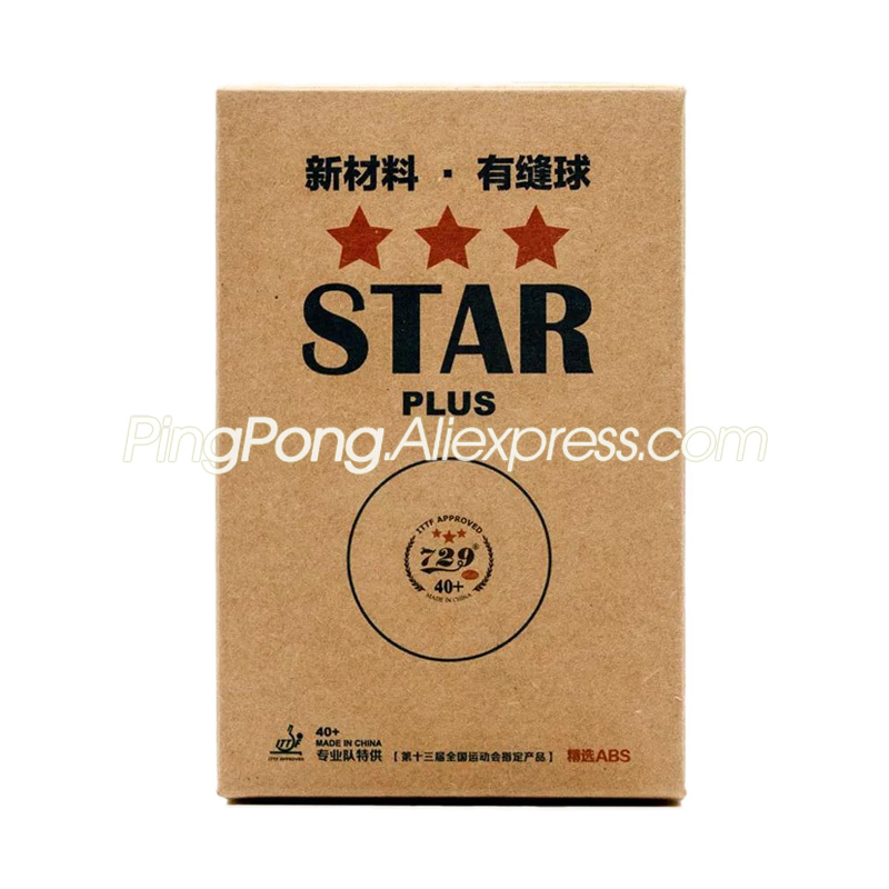 Friendship 729 3 Star PLUS Table Tennis Ball Seamed ABS Plastic 40+ Original 729 3-STAR Ping Pong Balls
